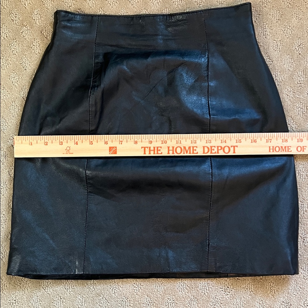 Vintage Y2K Wilson’s Black Leather Mini Skirt - Picture 8 of 10
